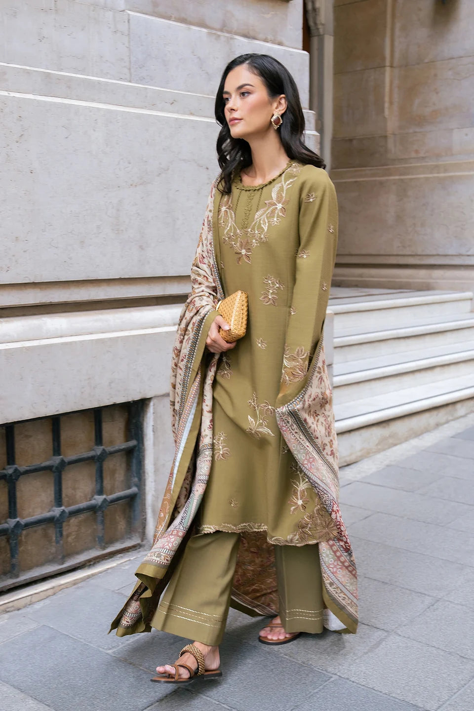 Rang Rasiya Meet Me In Istanbul – Unstitched Linen 3-Piece Suit | EDEN