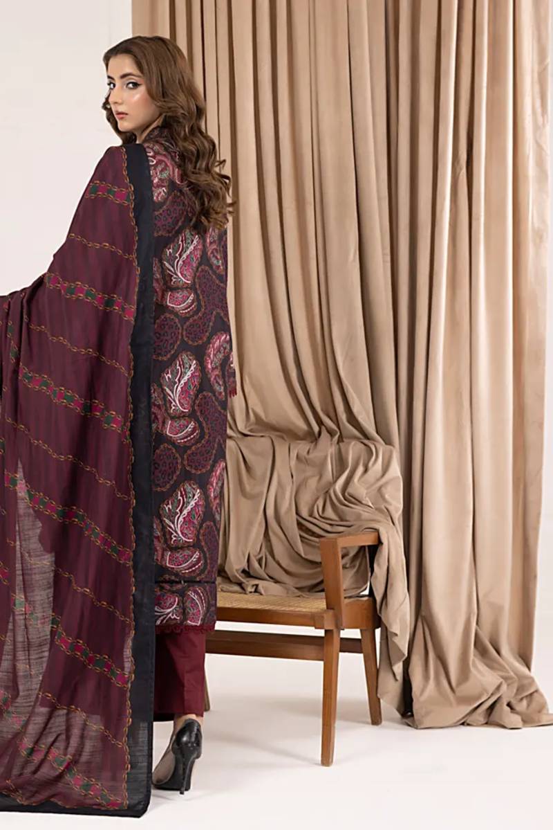 Salina Printed Khaddar Chapter 6 Unstitched 3pc suit SPKV6-2 - Al-Zafar Fabrics