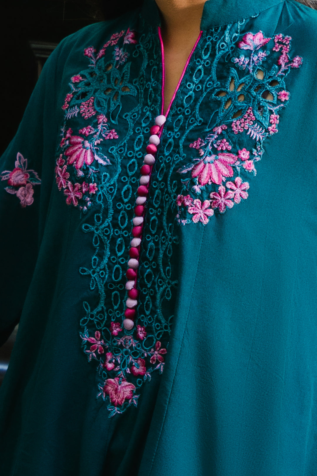 Zellbury teal viscose suit alternate view