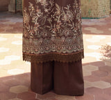 Safwa KEG-17 Olive Khaddar suit detail
