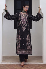 Safwa KEG-16 Olive Khaddar suit fabric