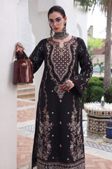 Safwa KEG-16 Olive Khaddar suit detail