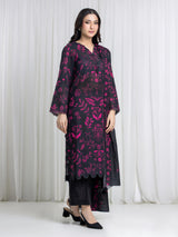 Edenrobe Black Printed Khaddar Suit 3 Piece Unstitched – Image 5