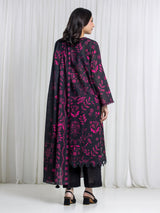Edenrobe Black Printed Khaddar Suit 3 Piece Unstitched – Image 6