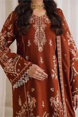 Peridot Cotray 593-A Unstitched 3-Piece Embroidered Cotray Suit - Al-Zafar Fabrics