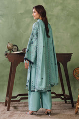 Peridot Cotray 593-B Unstitched 3-Piece Embroidered Cotray Suit - Al-Zafar Fabrics