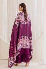 Peridot Cotray 595-B Unstitched 3-Piece Embroidered Slub Linen Suit - Al-Zafar Fabrics