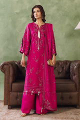 Peridot Cotray 594-B Unstitched 3-Piece Embroidered Cotray Suit - Al-Zafar Fabrics