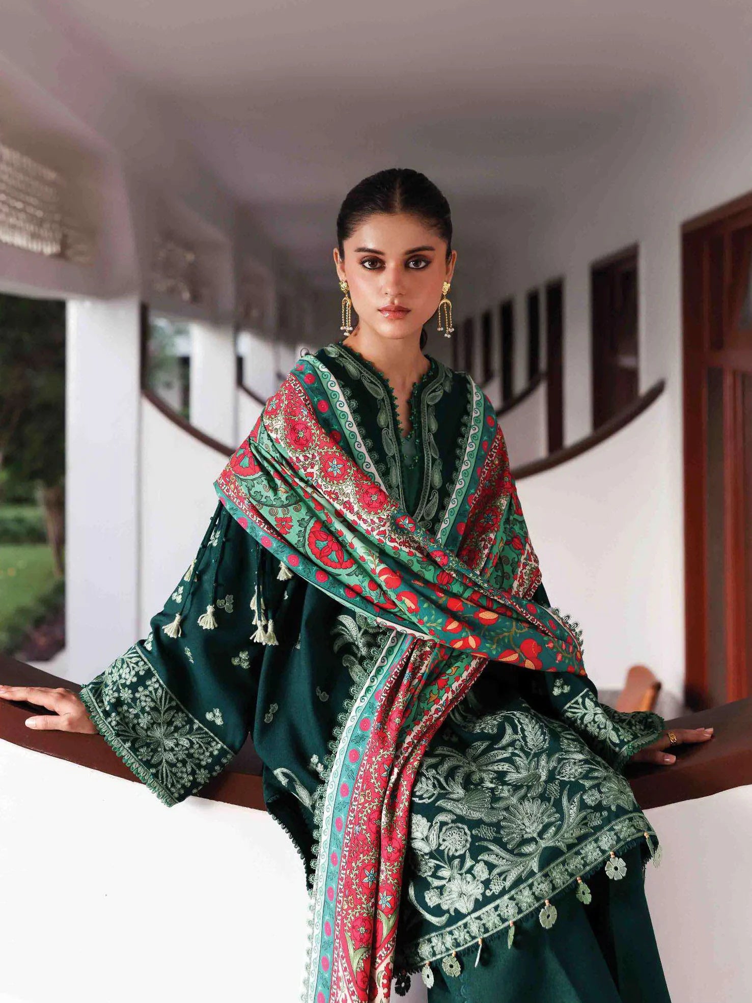 Republic Womenswear Amaris Unstitched Karandi 3Pc Suit D-07