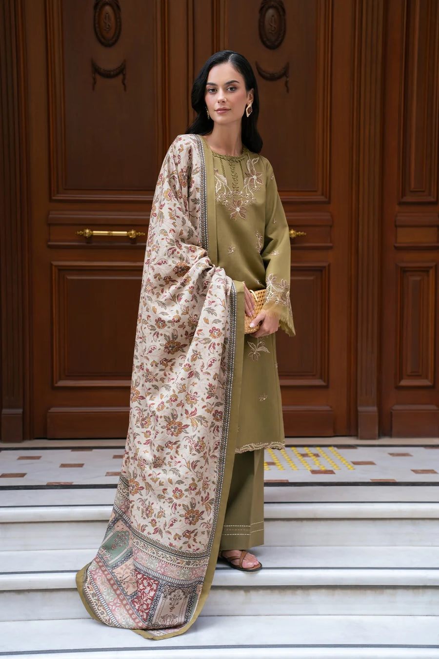 Rang Rasiya Meet Me In Istanbul – Unstitched Linen 3-Piece Suit | EDEN