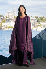 Rang Rasiya Meet Me In Istanbul – Unstitched Linen 3-Piece Suit | MAUVE
