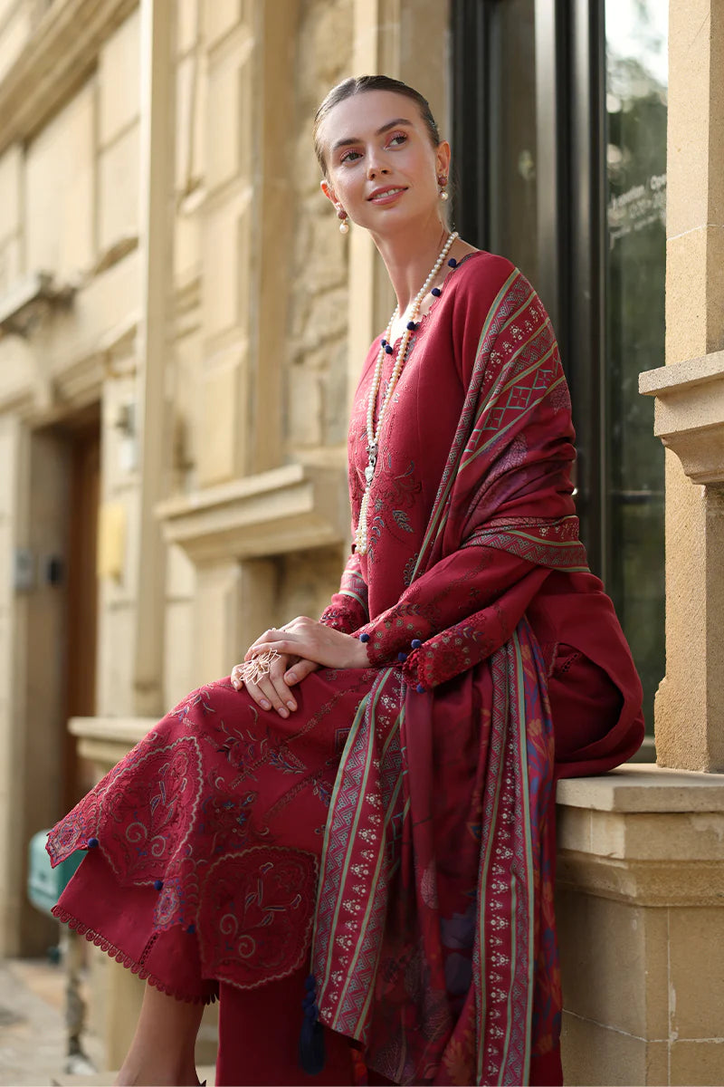 Rang Rasiya Carnation 3Pc Embroidered Karandi Suit D-07 Mocha