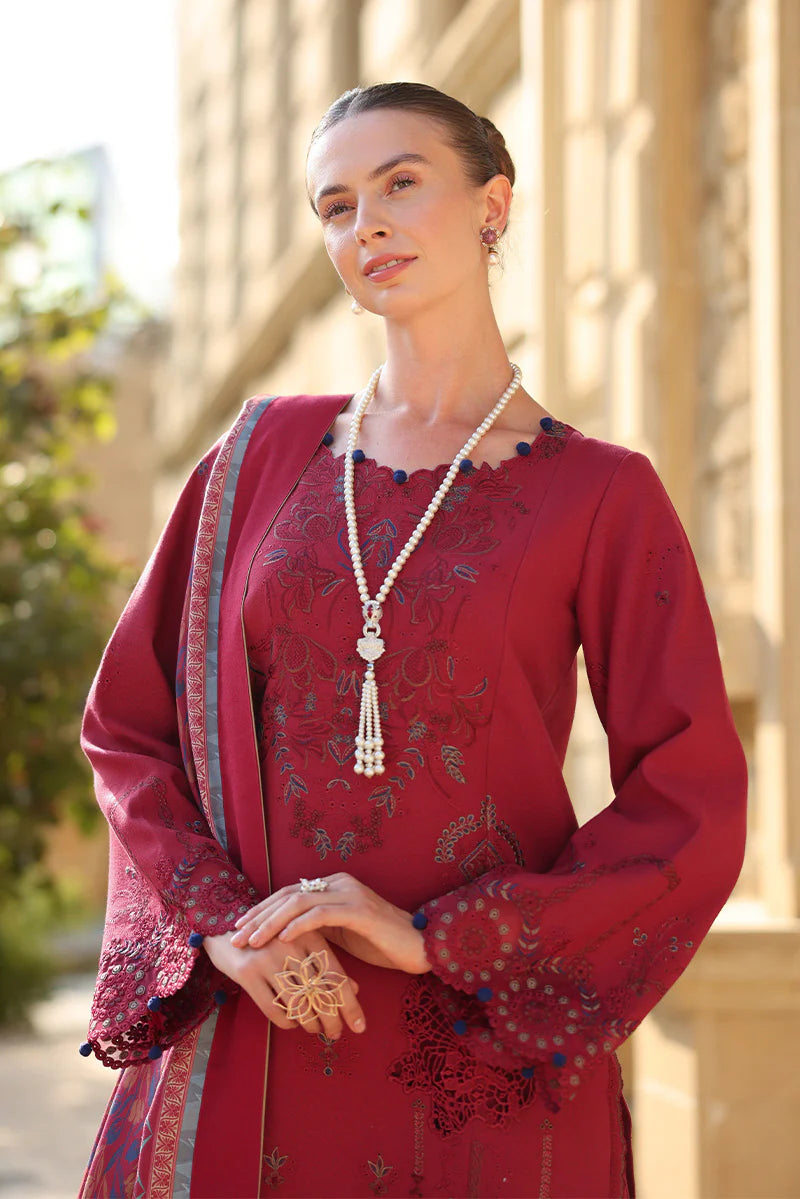 Rang Rasiya Carnation 3Pc Embroidered Karandi Suit D-07 Mocha