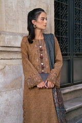 Rang Rasiya Meet Me In Istanbul – Unstitched khaddar 3-Piece Suit | OAT