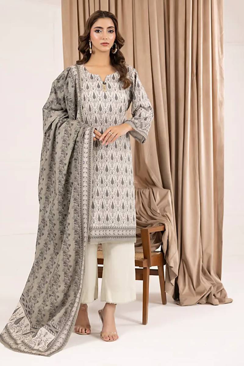 Salina Printed Khaddar Chapter 6 Unstitched 3pc suit SPKV6-1 - Al-Zafar Fabrics