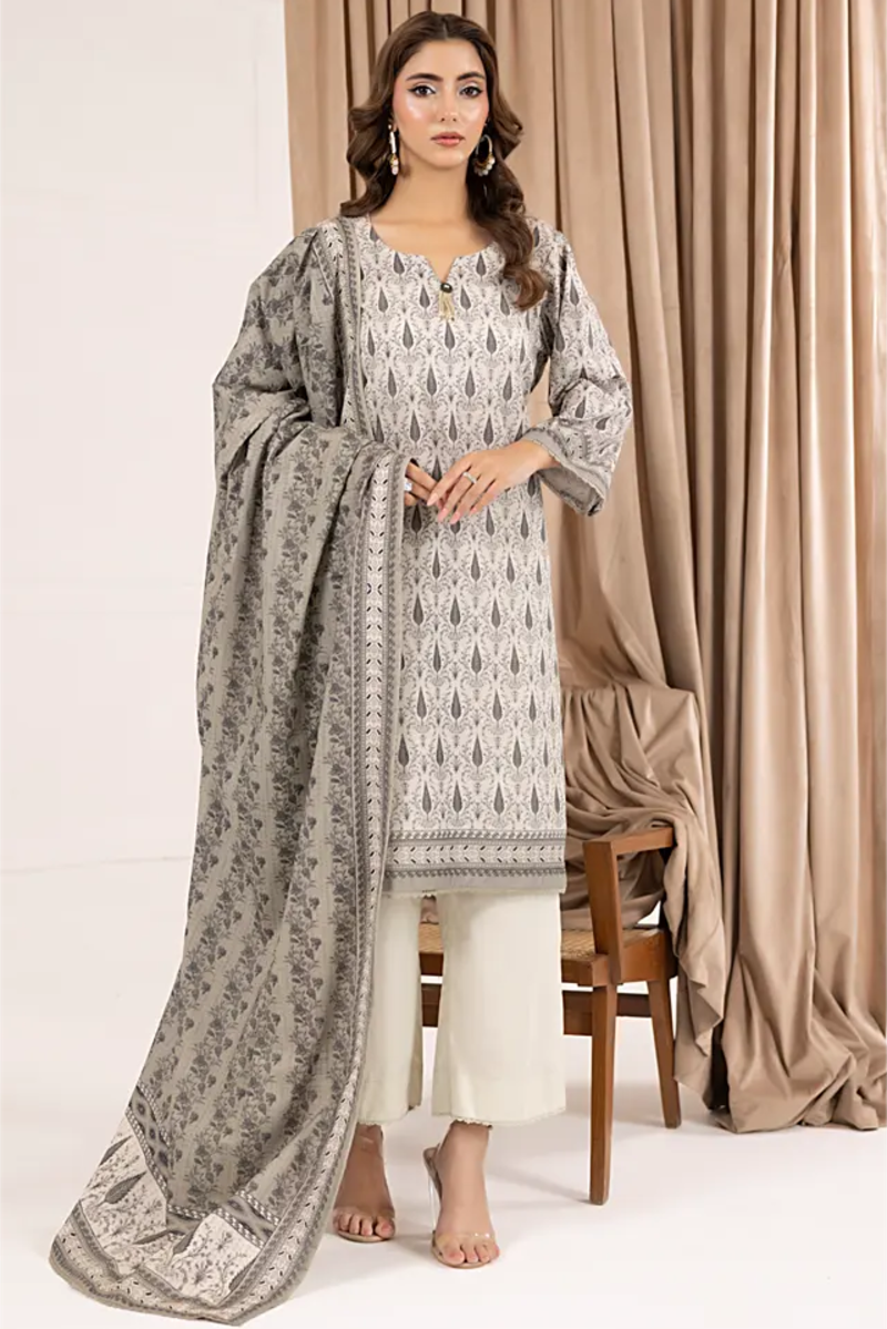 Salina Printed Khaddar Chapter 6 Unstitched 3pc suit SPKV6-1 - Al-Zafar Fabrics