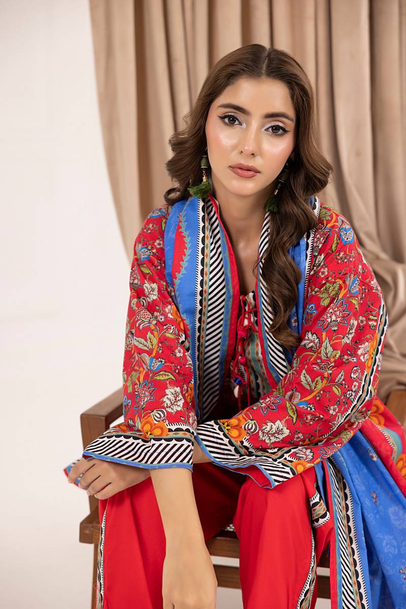 Salina Printed Khaddar Chapter 6 Unstitched 3pc suit SPKV6-3 - Al-Zafar Fabrics