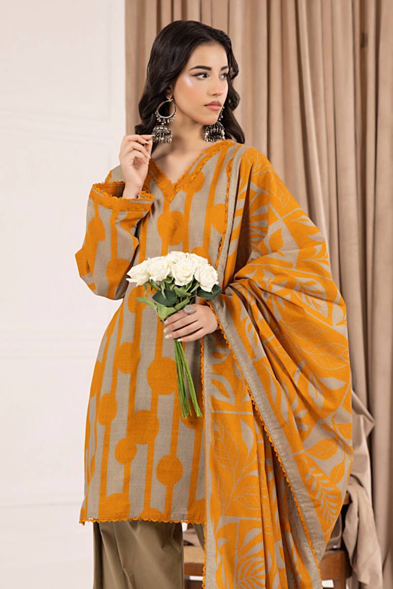 Salina Printed Khaddar Chapter 6 Unstitched 3pc suit SPKV6-6
