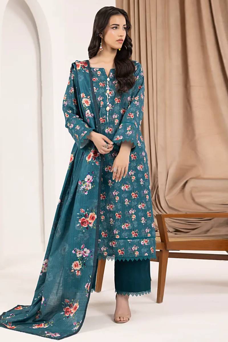 Salina Printed Khaddar Chapter 6 Unstitched 3pc suit SPKV6-8