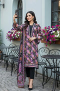 Safwa By Izel Doria Viscose 3 Piece Unstitched Suit D-02 - Al-Zafar Fabrics