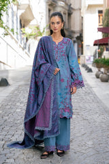 Rang Rasiya Meet Me In Istanbul – Unstitched khaddar 3-Piece Suit | SKYE