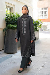 Rang Rasiya Meet Me In Istanbul – Unstitched Linen 3-Piece Suit | SLATE
