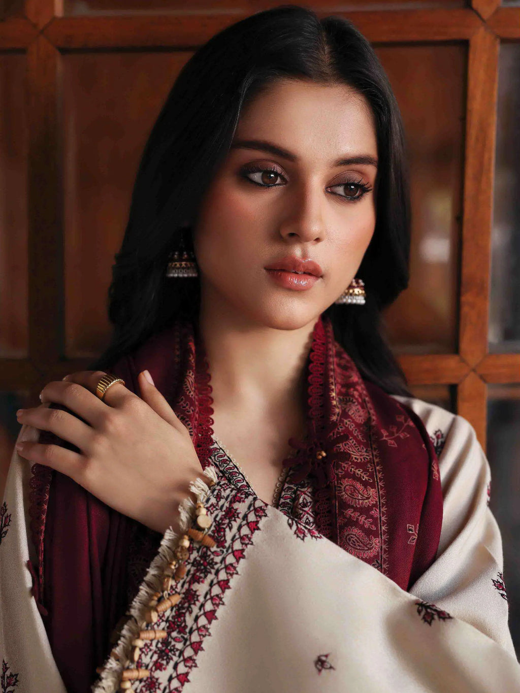 Republic Womenswear Amaris Unstitched Karandi 3Pc Suit D-02 - Al-Zafar Fabrics