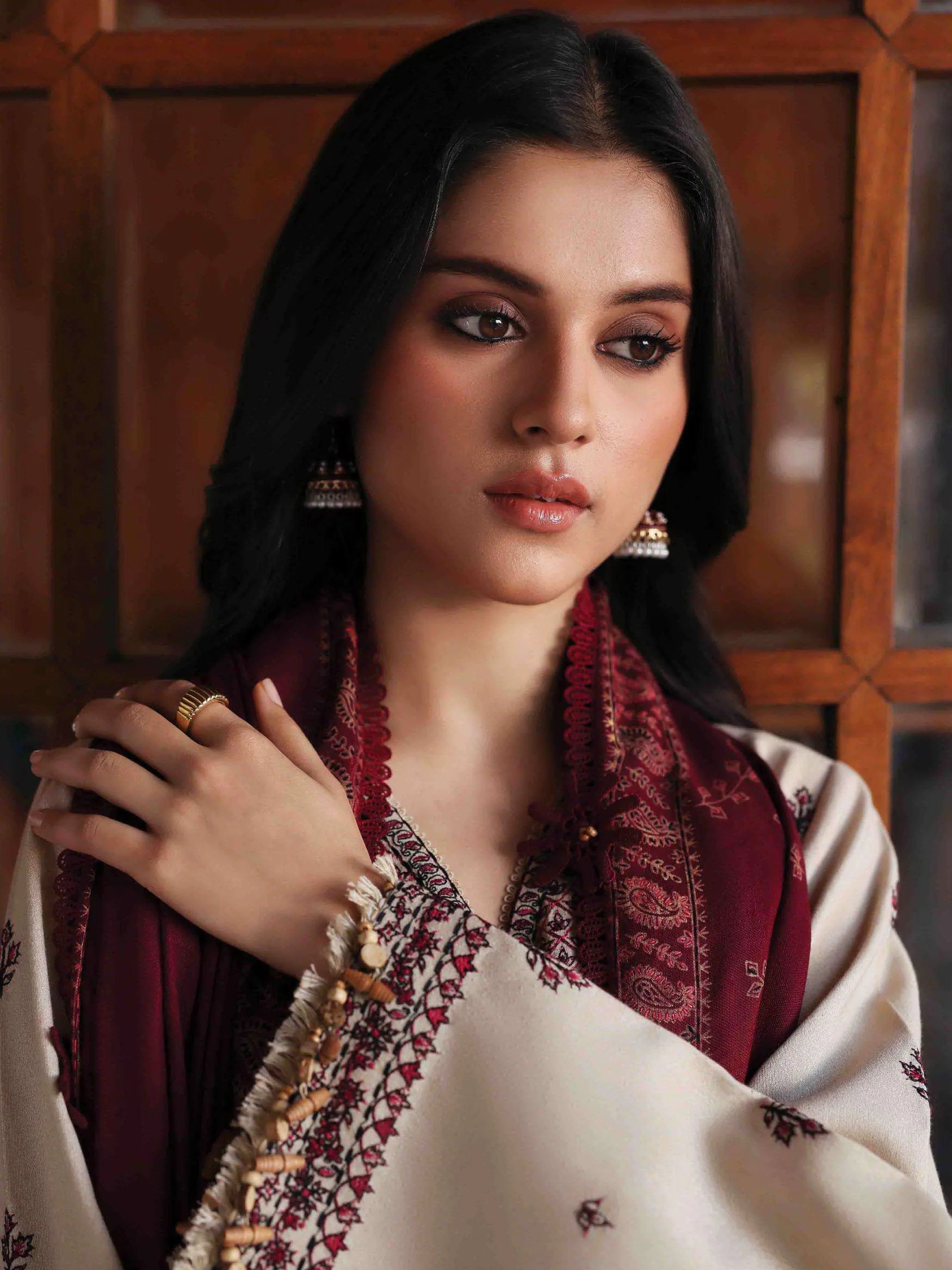 Republic Womenswear Amaris Unstitched Karandi 3Pc Suit D-02 - Al-Zafar Fabrics