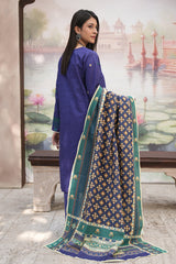Zellbury purple with teal and mustard embroidery unstitched 3 piece suit WUW24E30406 image 5