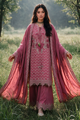 Zellbury dusty rose embroidered 3 piece suit full look