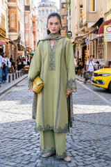 Rang Rasiya Meet Me In Istanbul – Unstitched Linen 3-Piece Suit | WILLOW
