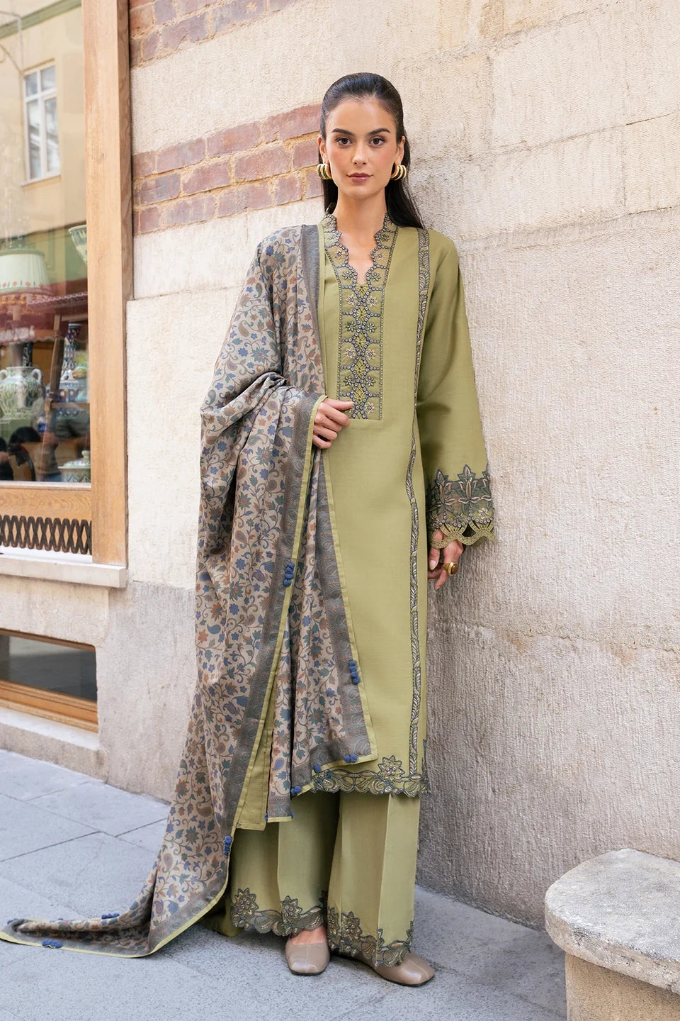 Rang Rasiya Meet Me In Istanbul – Unstitched Linen 3-Piece Suit | WILLOW