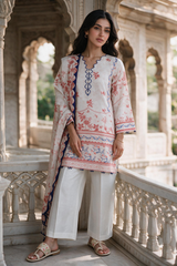 Zellbury Khaddar 2 piece shirt dupatta alternate view